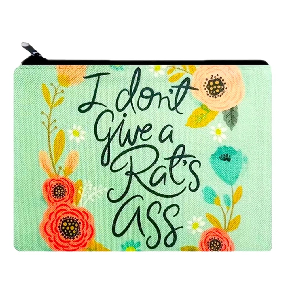 New Funny floral girly makeup bag/pencil bag/pouch/clutch purse zip closure